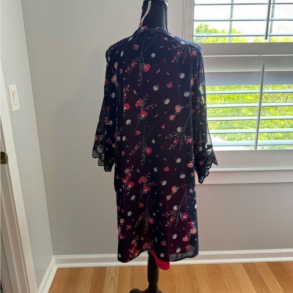 Floral Kimono and Pink Dress Set - Picture 4 of 7